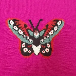 トップス Gucci wool LS knit blue flower butterfly Gucci wool LS knit blue flower butterfly